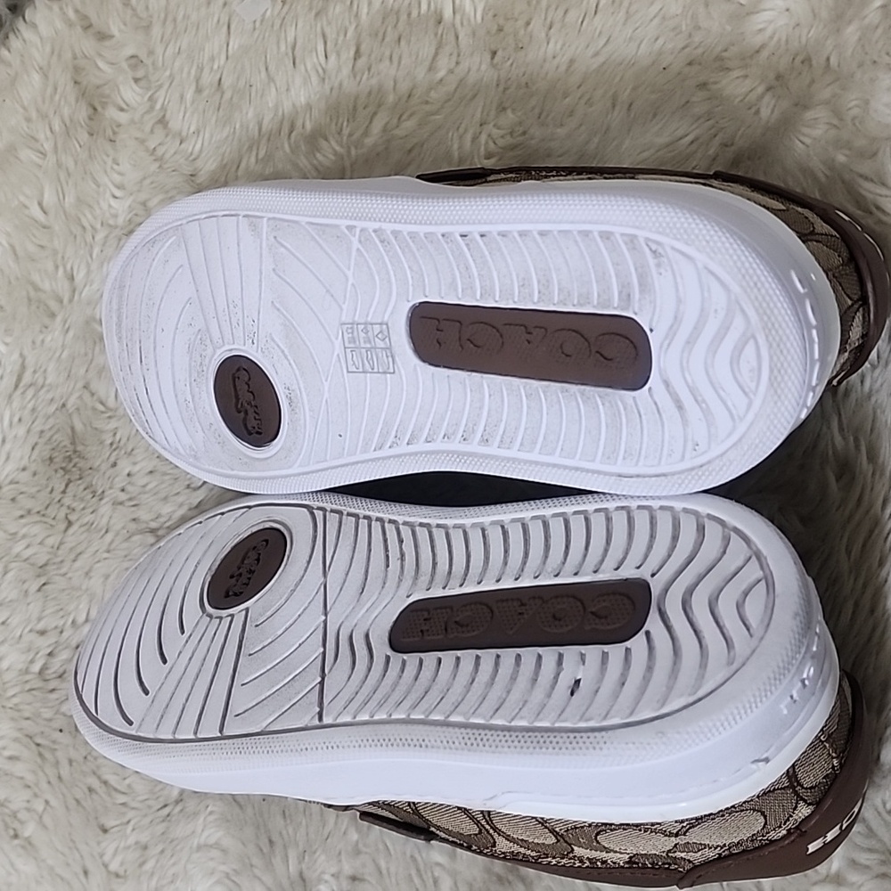 Coach 8B Size Brown Slip-On Athletic Shoes - Picture 8 of 10